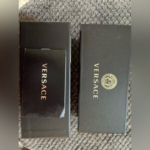 Empty Versace Black and Gold Glasses Box